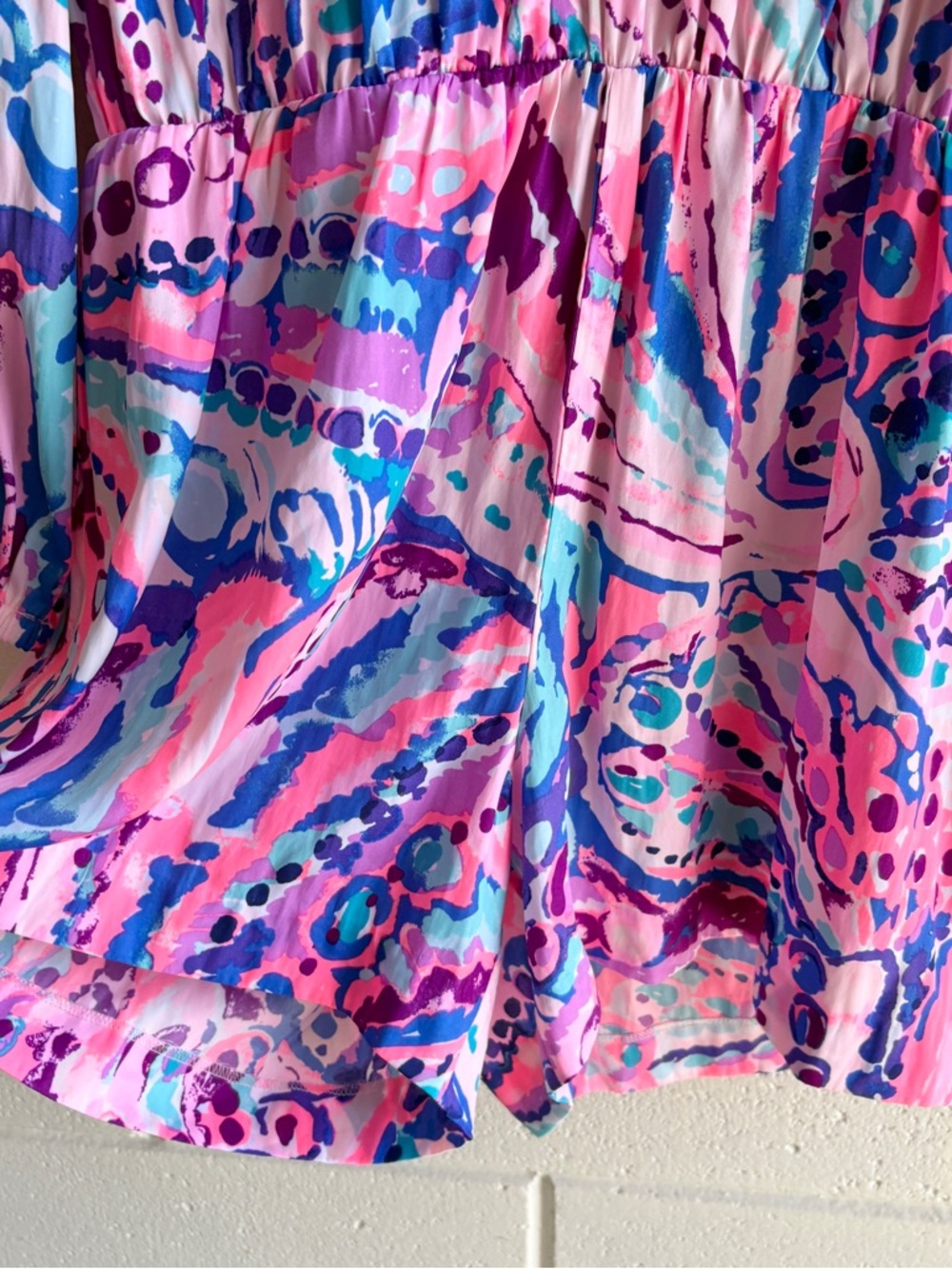 Lilly Pulitzer Colby Romper Women’s Size Medium In Colony Coral Shell Out Pink - Picture 4 of 12